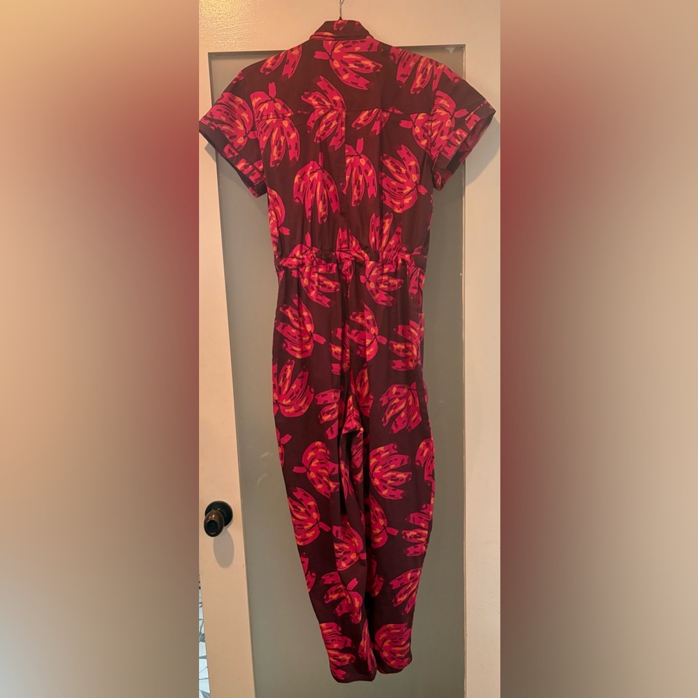 Mixed by Nasrin Banana Jumpsuit in Deep Burgundy and Fuchsia M worn once
